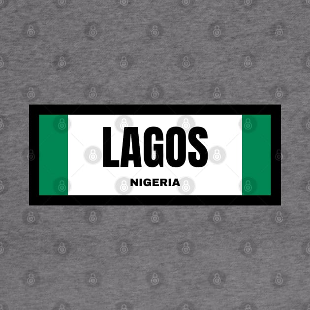 Lagos City in Nigerian Flag by aybe7elf